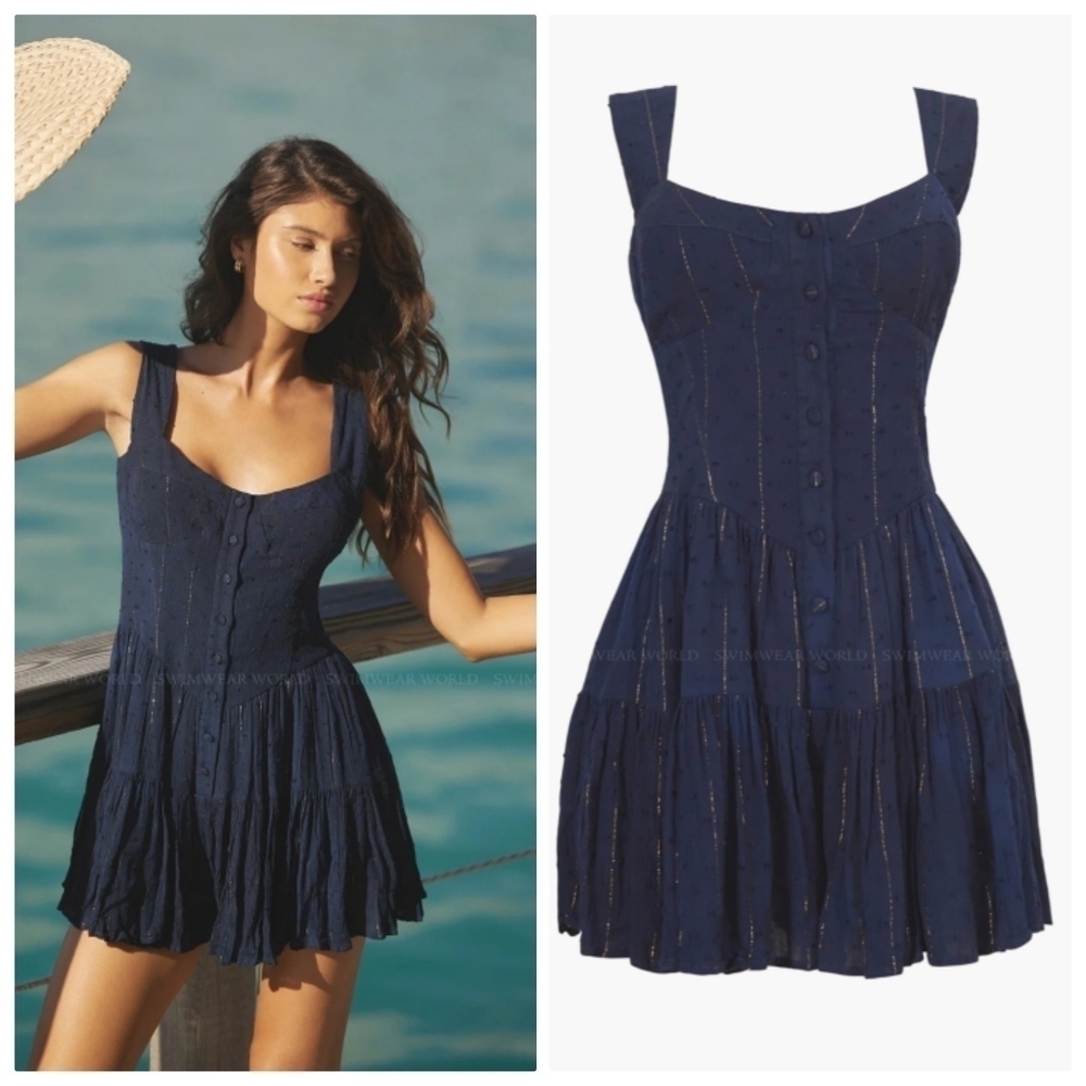 New PQ Swim Everly Neptune Romper Dress NWT Size XS/S
